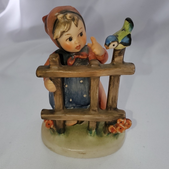 Vintage German Hummel girl with bird